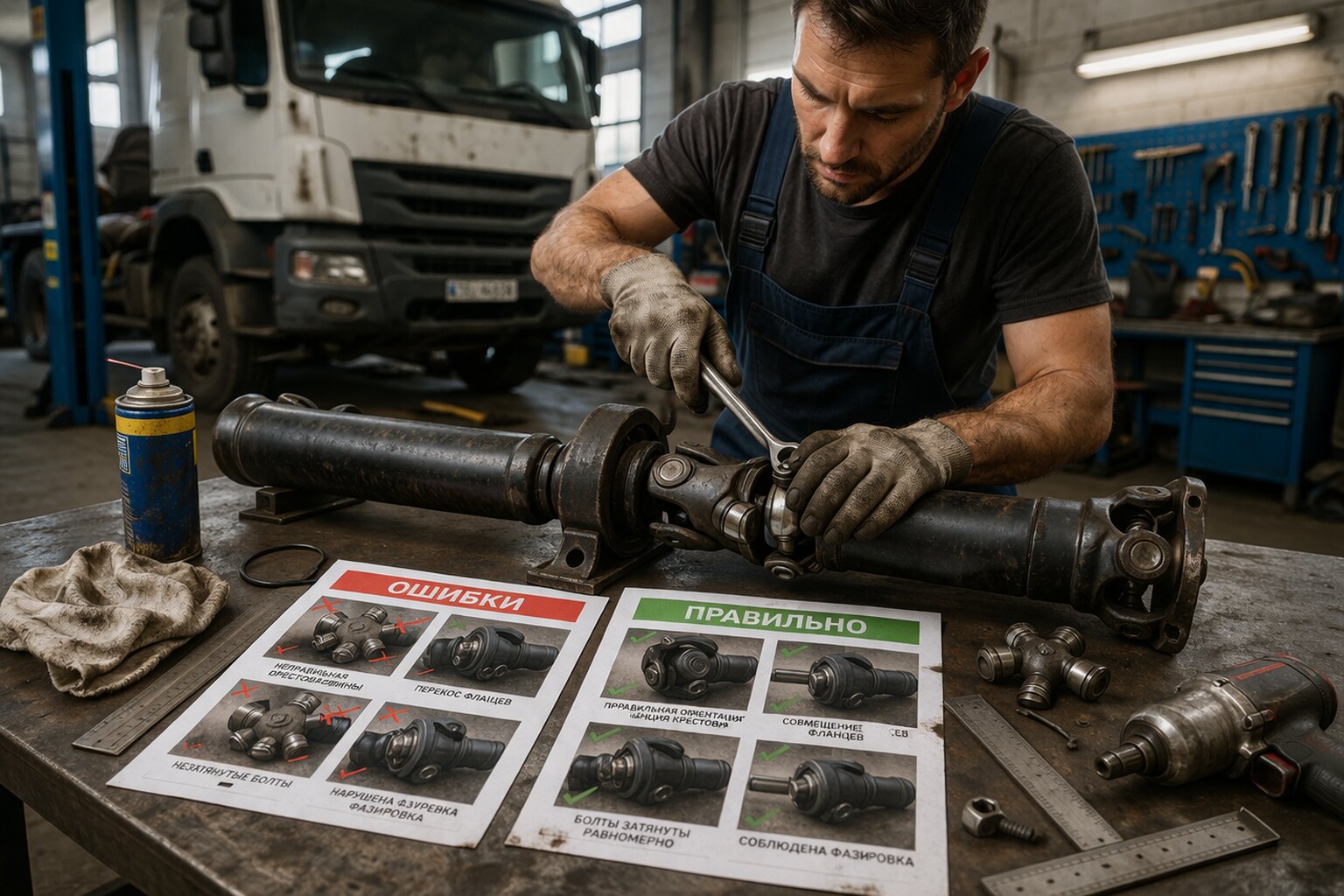 ТОП ошибок при установке карданного вала и как их избежать